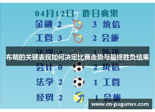 布朗的关键表现如何决定比赛走势与最终胜负结果