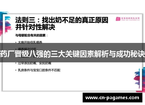药厂晋级八强的三大关键因素解析与成功秘诀 药厂晋级八强的三大关键因素解析与成功秘诀